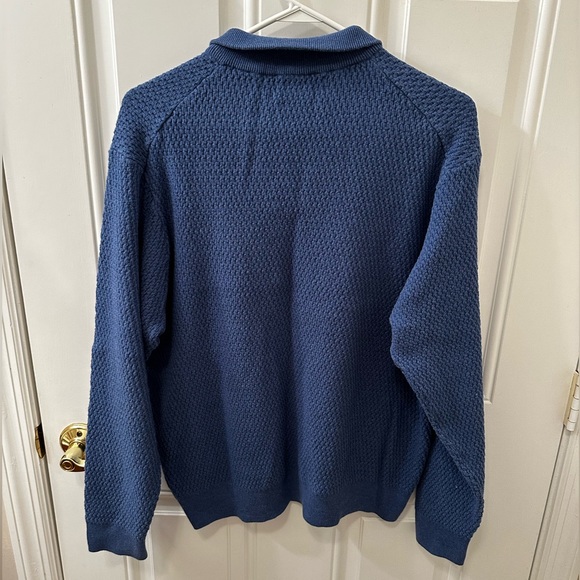 Vintage 💎 90s Tasso Elba quarter zip sweater pullover - Picture 4 of 5